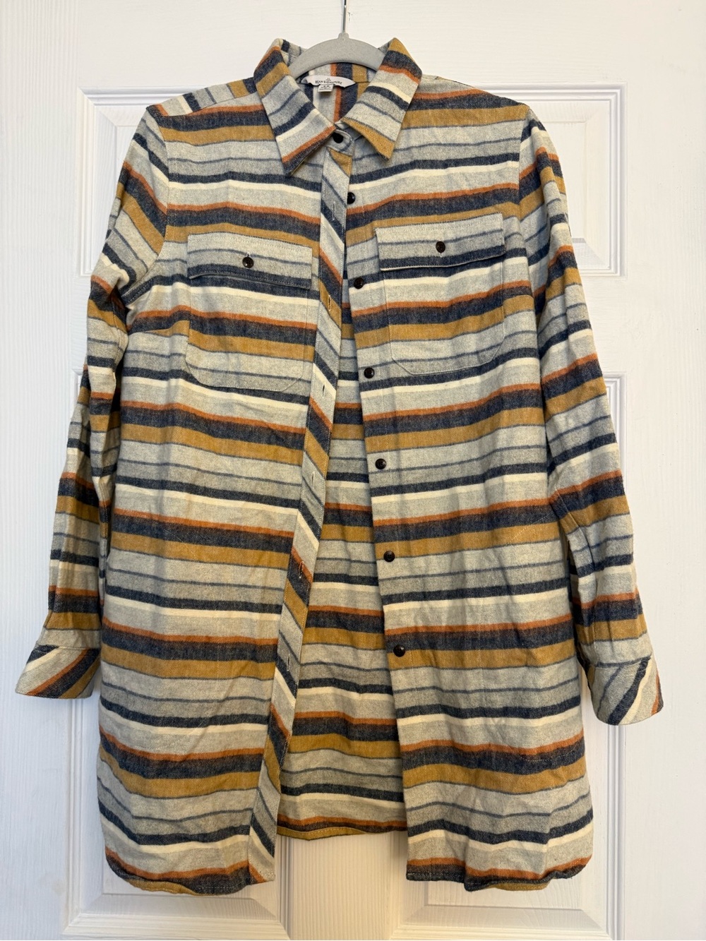 LL Bean Signature 100% Cotton 1950s Archival Re-Release Striped Button Down